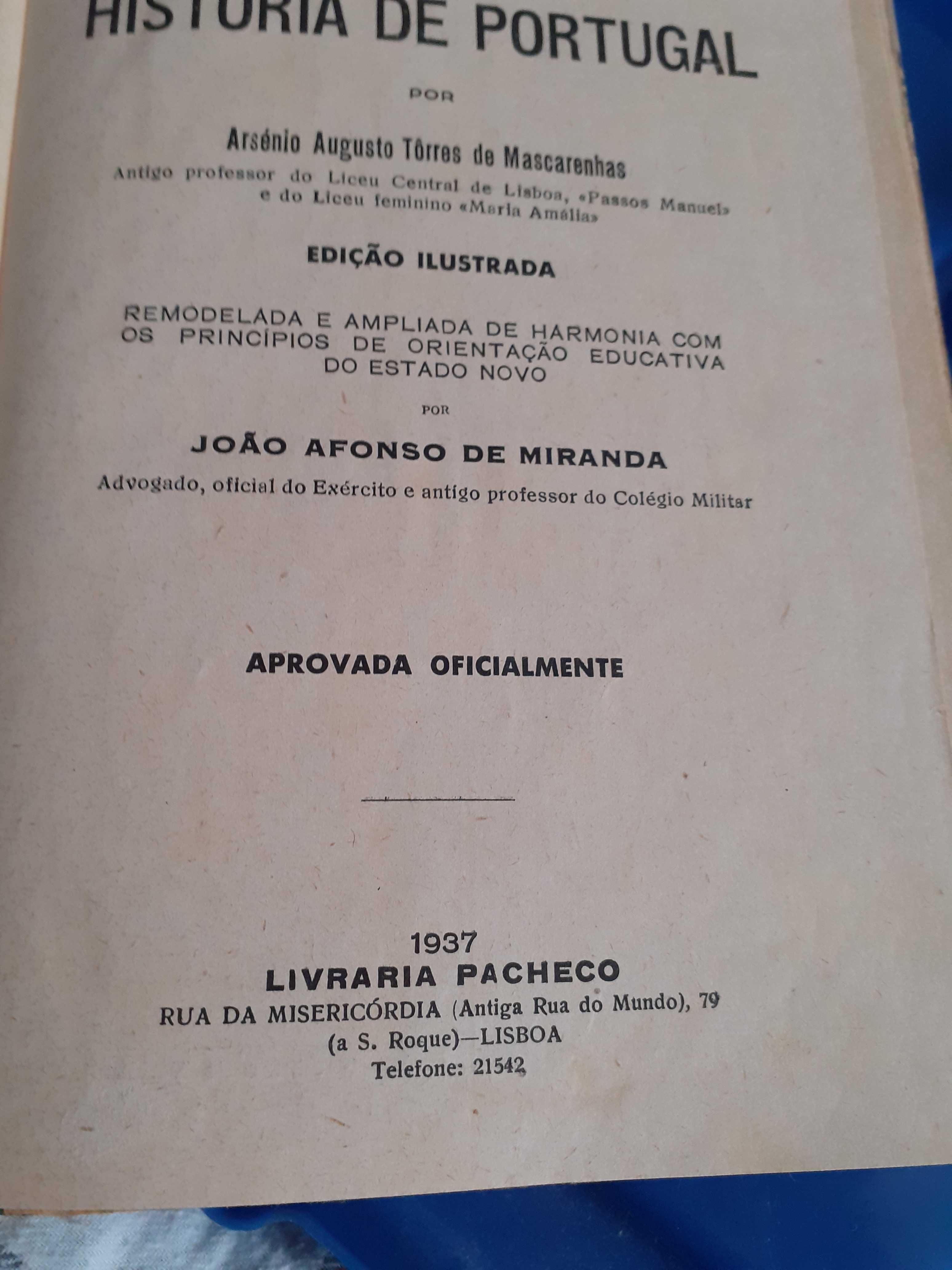 Compendio de Historia Sumaria de Portugal por eurico Seabra / 2 livros