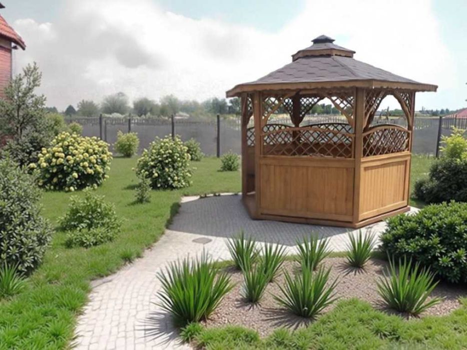 ALTANA 4 3,2m Półokrągłe Kratki Impregnowana +Gont Podłoga Producent