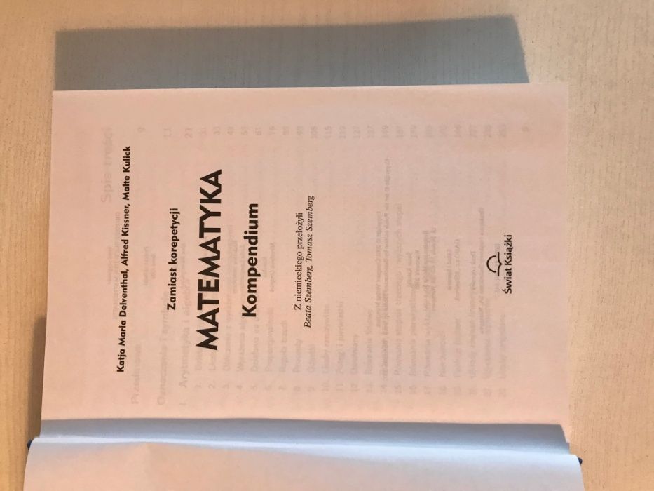 Świat Książki kompendium matura: język polski i matematyka 2 tomy