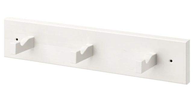 Biały wieszak ścienny Ikea