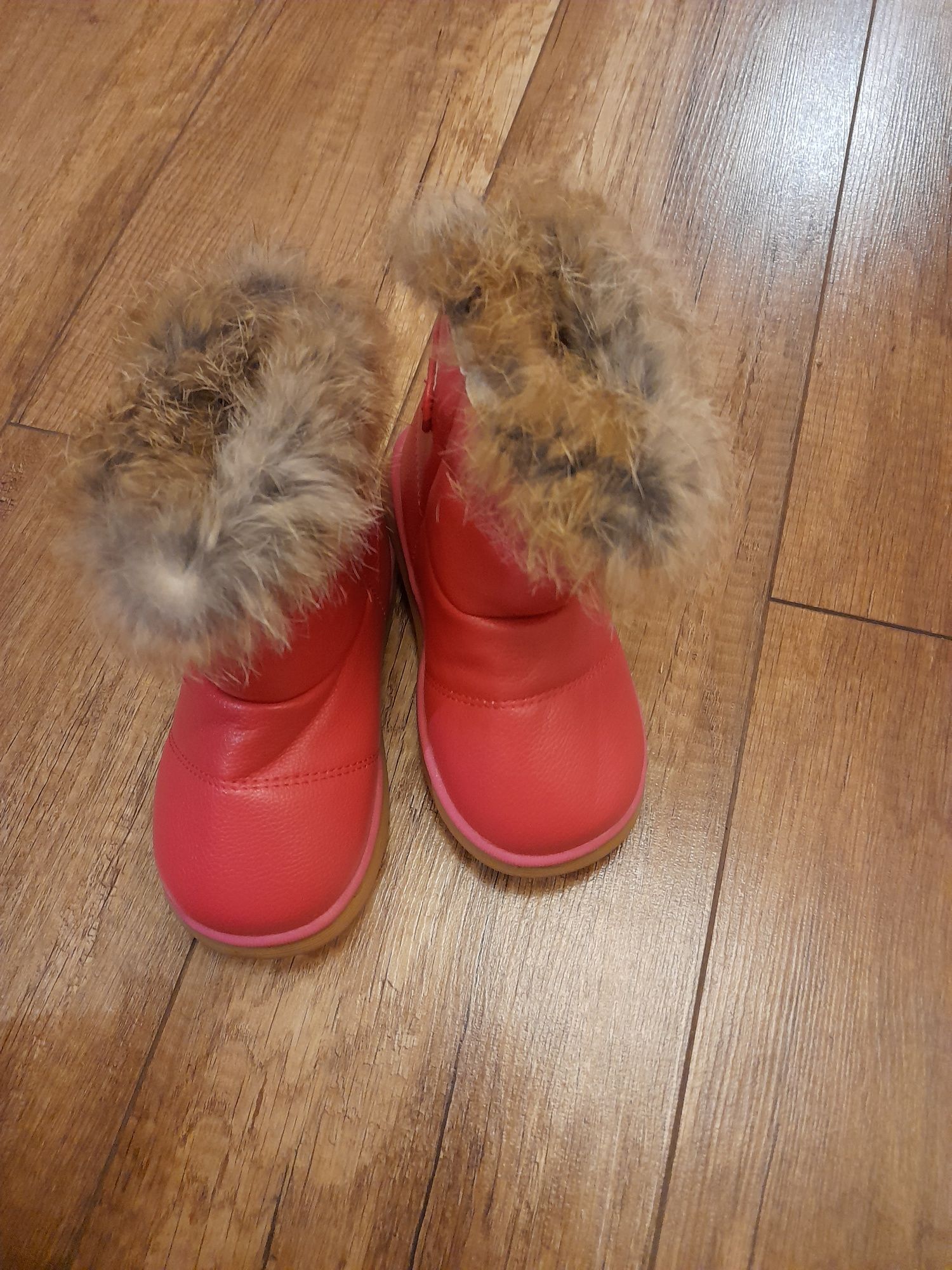 Kozaczki botki buty na zimę r. 24-25 nowe fuksja