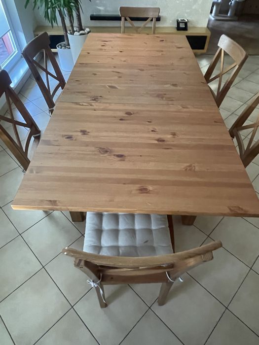 Stół do jadalni + 6 krzeseł