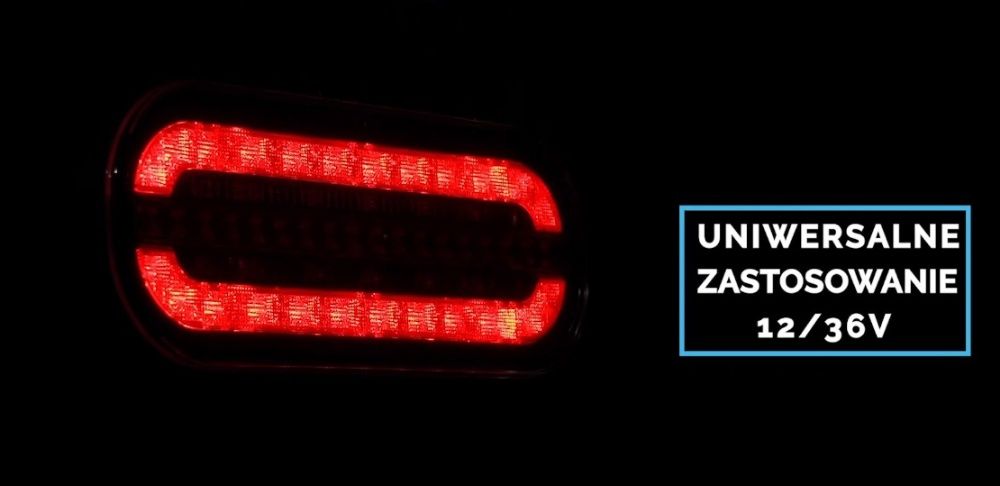 Lampa zespolona tylna LED FT-320 PRZYCZEPA diodowa ciągnika dynamiczny