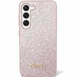 Etui Guess Glitter Script na Samsung Galaxy S24 - różowe