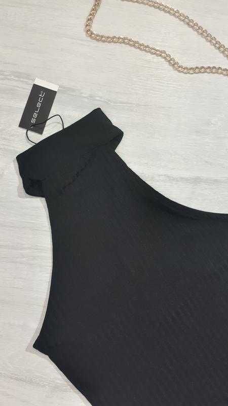 Базове боді в рубчик/боді з блискавкою-кільце Select! uk-12/M-L