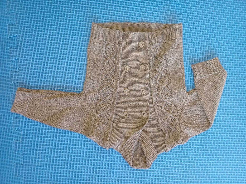 Sweter Tape à l'œil szary na guziki (6-9m) 74 cm - stan bardzo dobry!!