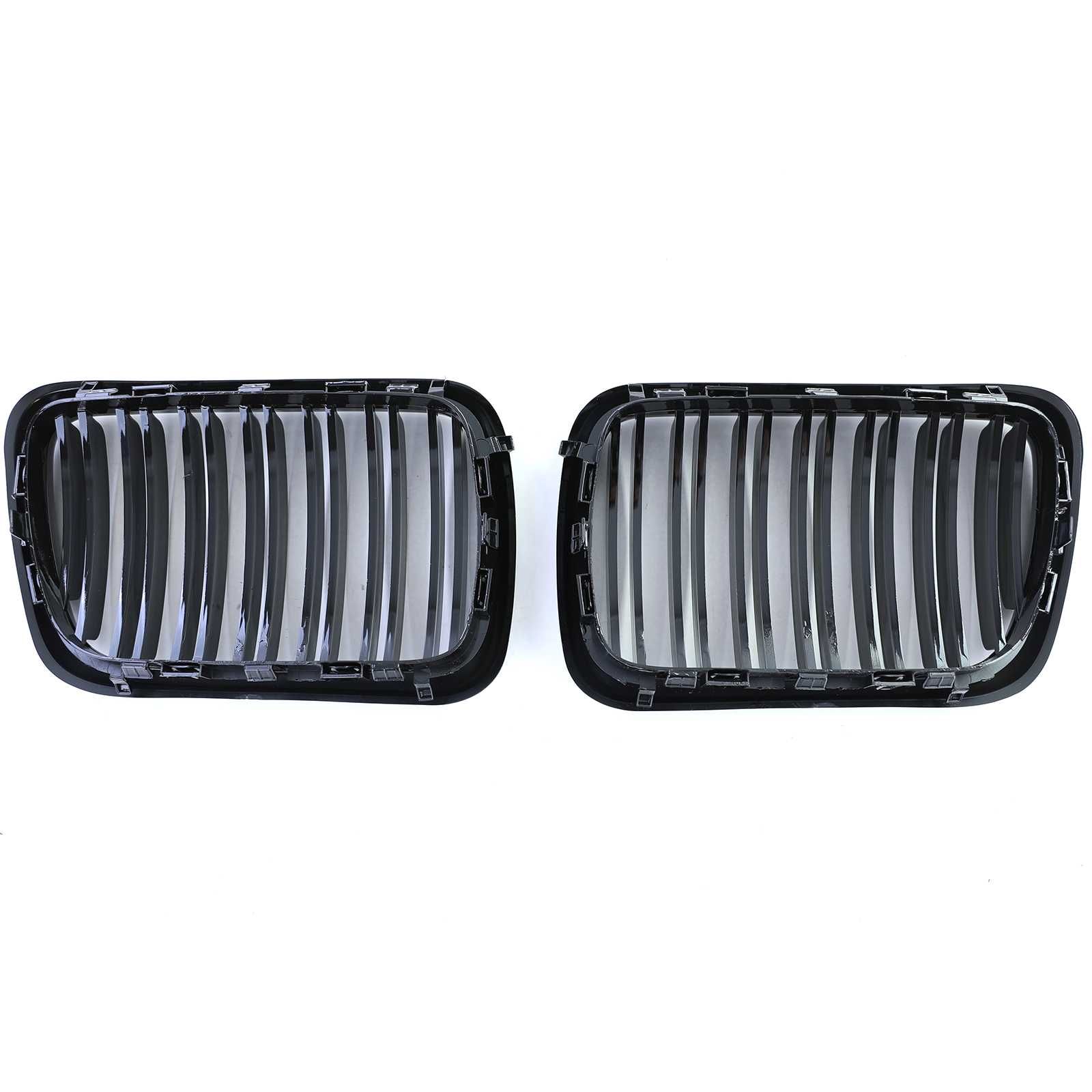 Grelha dupla para BMW Série 3 E36 1996 a 1999 Preto Brilhante