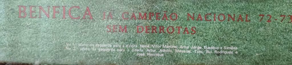 Quadro do Benfica Campeao 53 anos