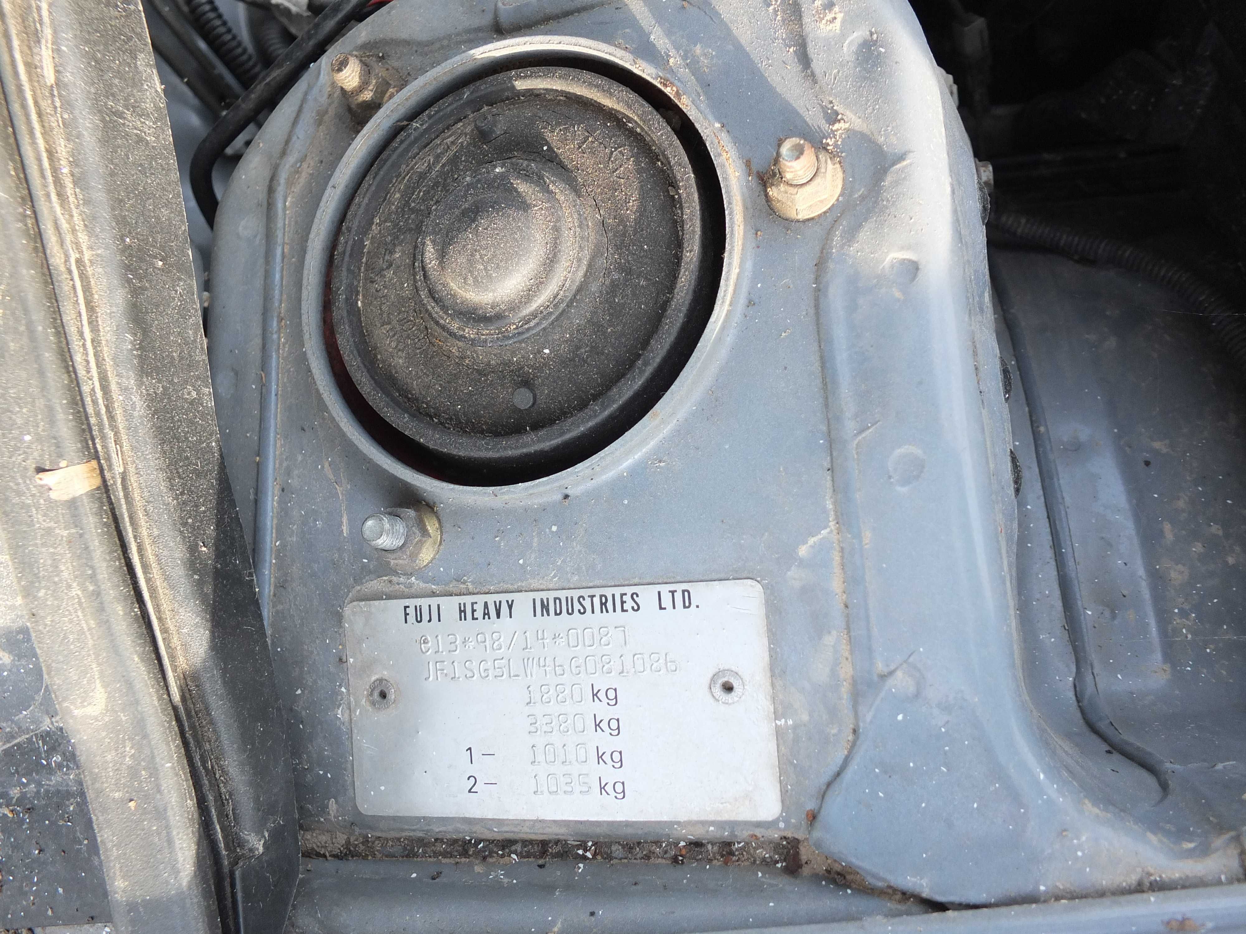 silnik EJ20F subaru forester 2.0 bi-fuel  2006r + uszkodzona karoseria