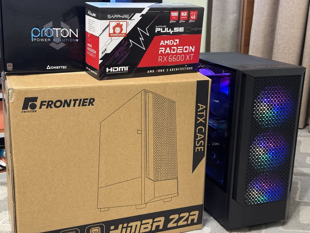 Игровой компьютер i5-8600k/32Gb DDR4/RX6600XT/SSD 240Gb+512Gb/600W