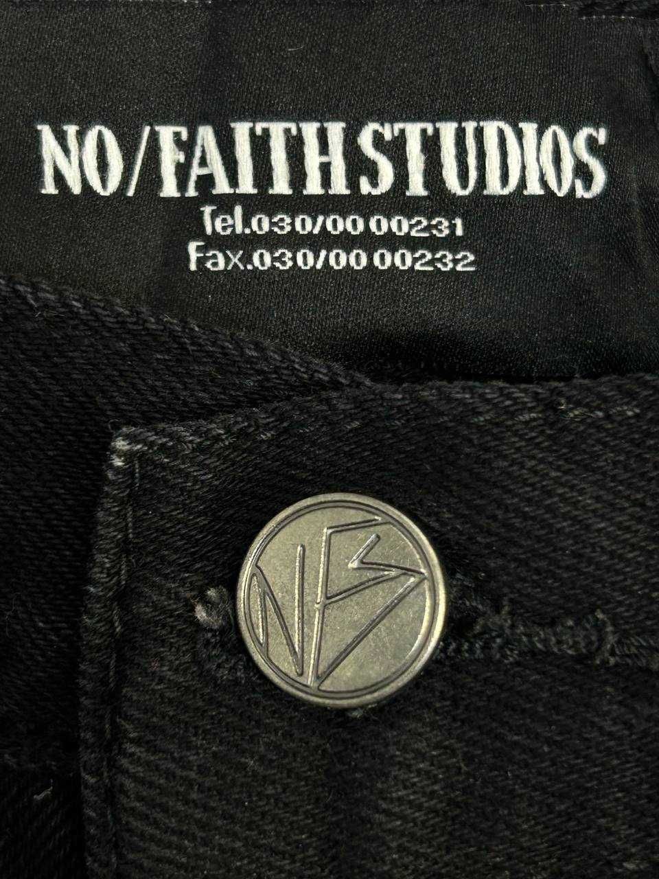 NFS NO FAITH STUDIOS baggy faded jeans archive opium джинсы черные S M