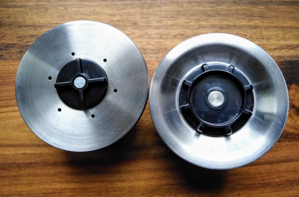 GRUNWERG stylowa solniczka pieprzniczka matowa stal nierdzewna