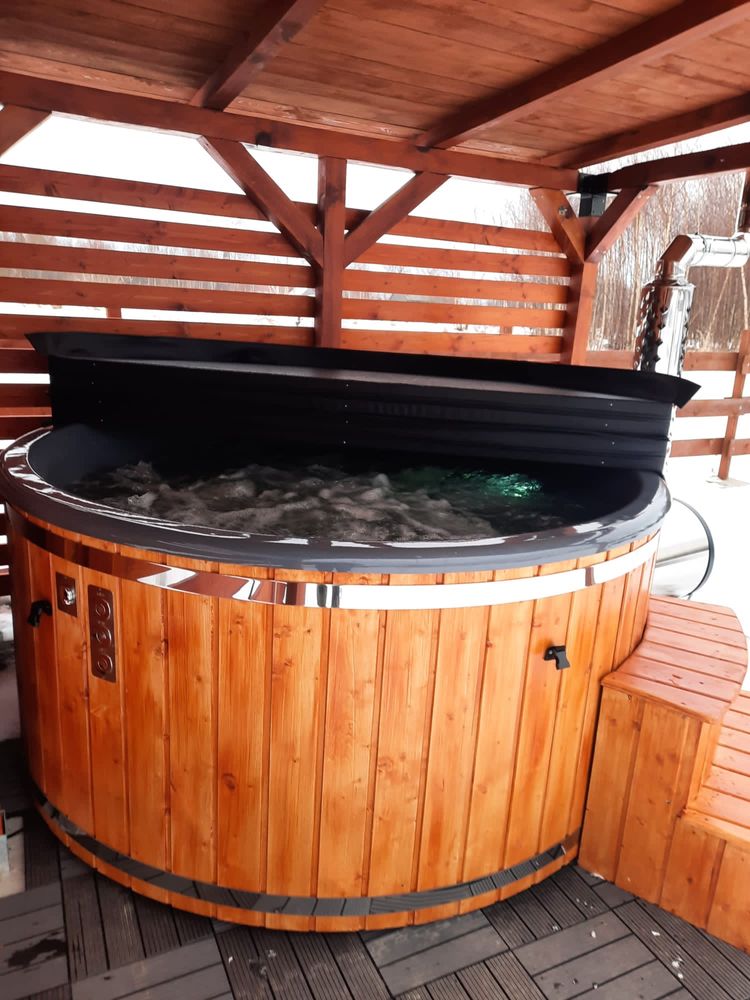 , bania ogrodowa, ruska beczka, jacuzzi, balia ogrodowa