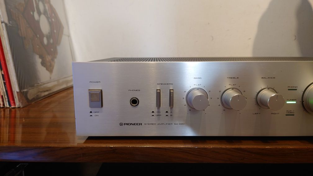 Pioneer SA420 wzmacniacz stereo, vintage lata 80te