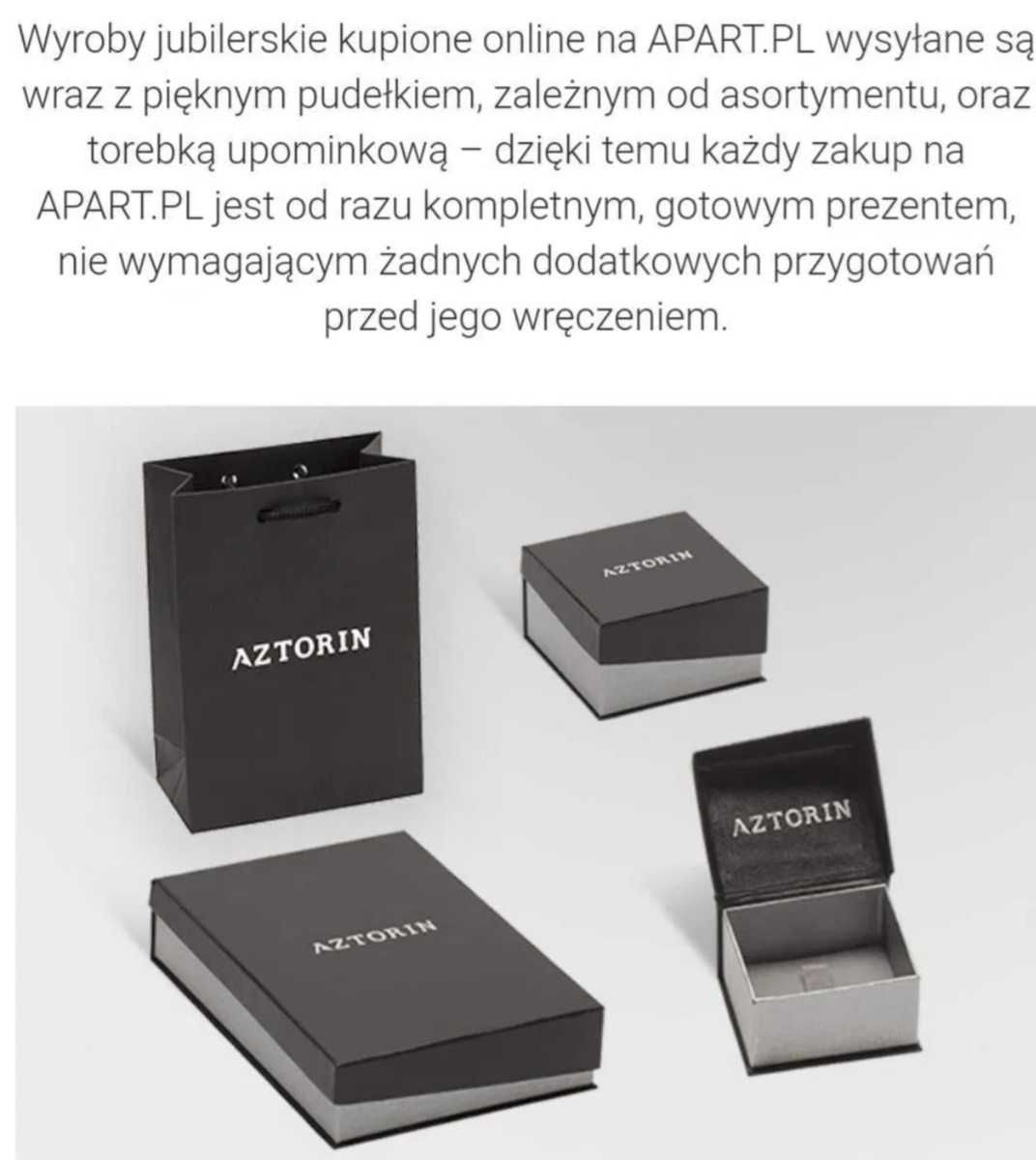 Obrączka pierścionek Apart