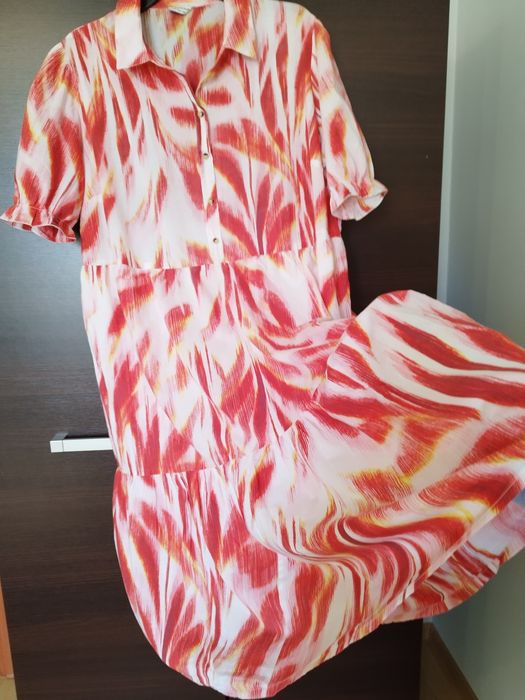 Sukienka koszulowa oversize na rm 50,52