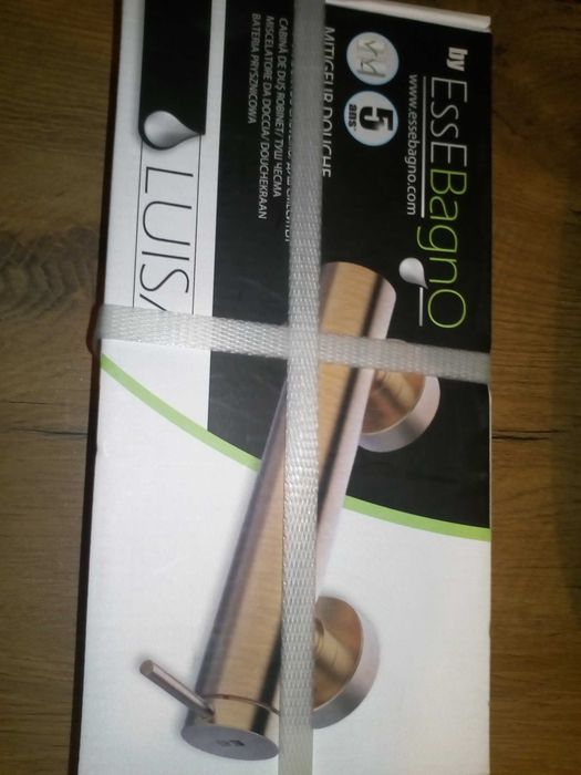 Bateria prysznicowa,złoto -miedziana-