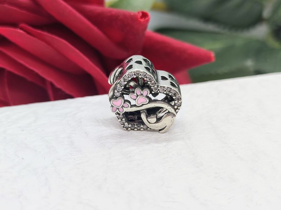 Charm's dwustronny łapki miłość zwierzak