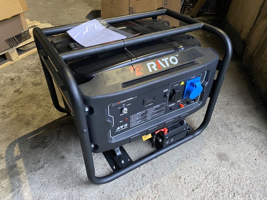 Рамний однофазний генератор RATO R6000D, електростартер