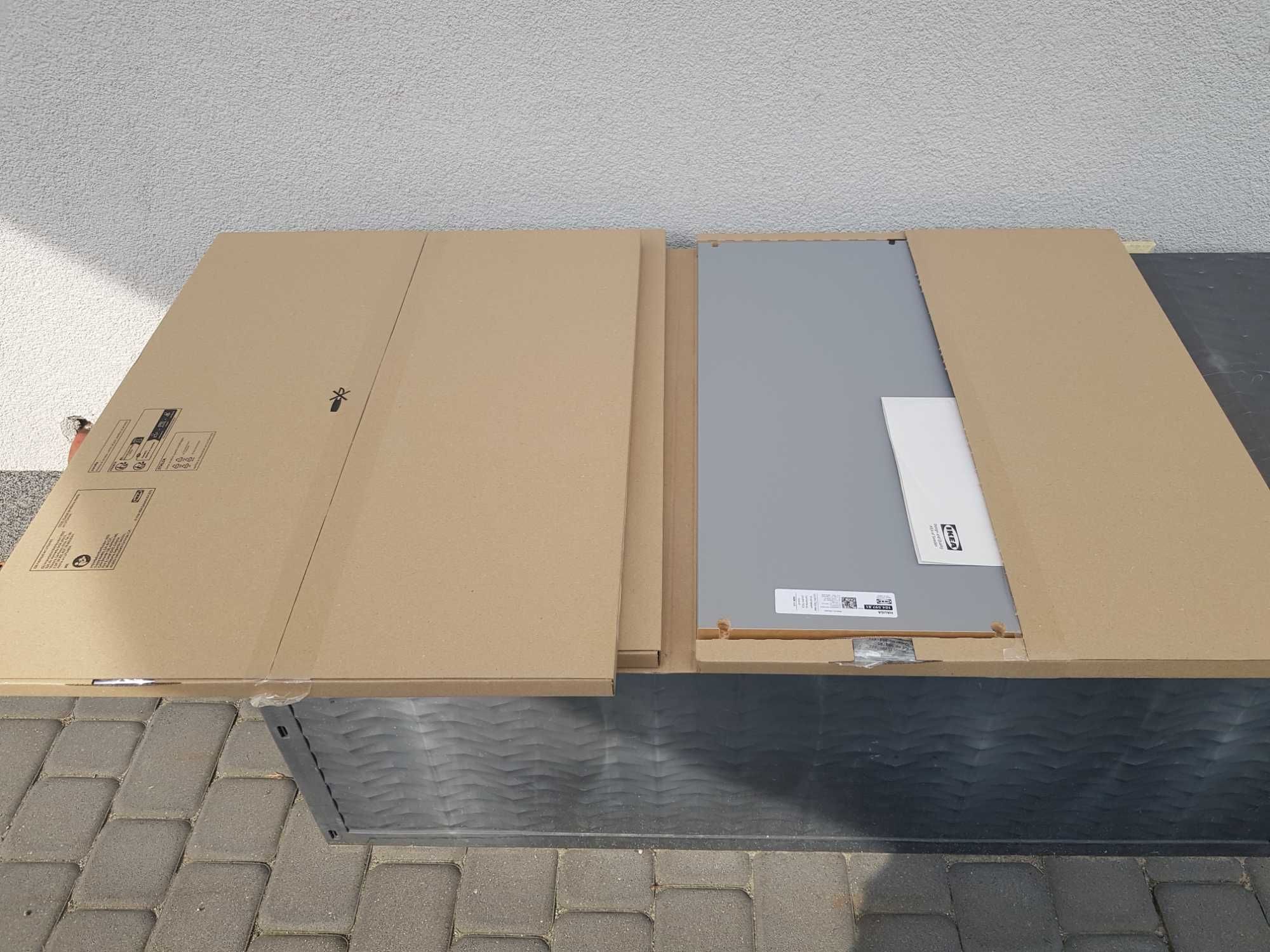 IKEA szafa Hauga szara plus 3 pólki dodatkowe