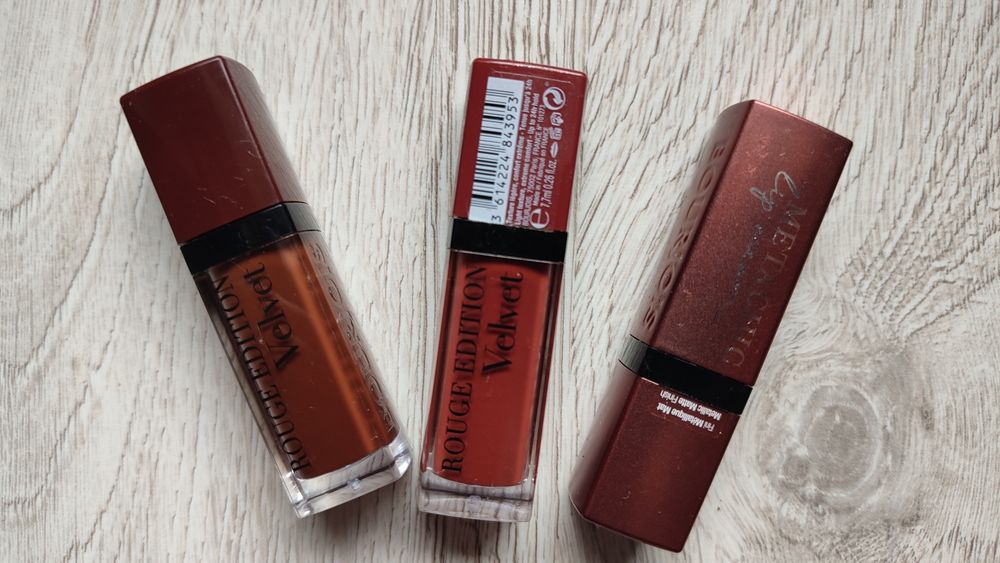 Zestaw pomadek Bourjois Rouge Velvet Metachic.