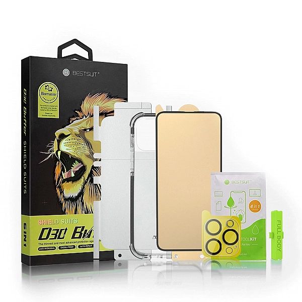 Bestsuit 6w1 zestaw do iPhone 13 mini etui / szkło hartowane flexi / f