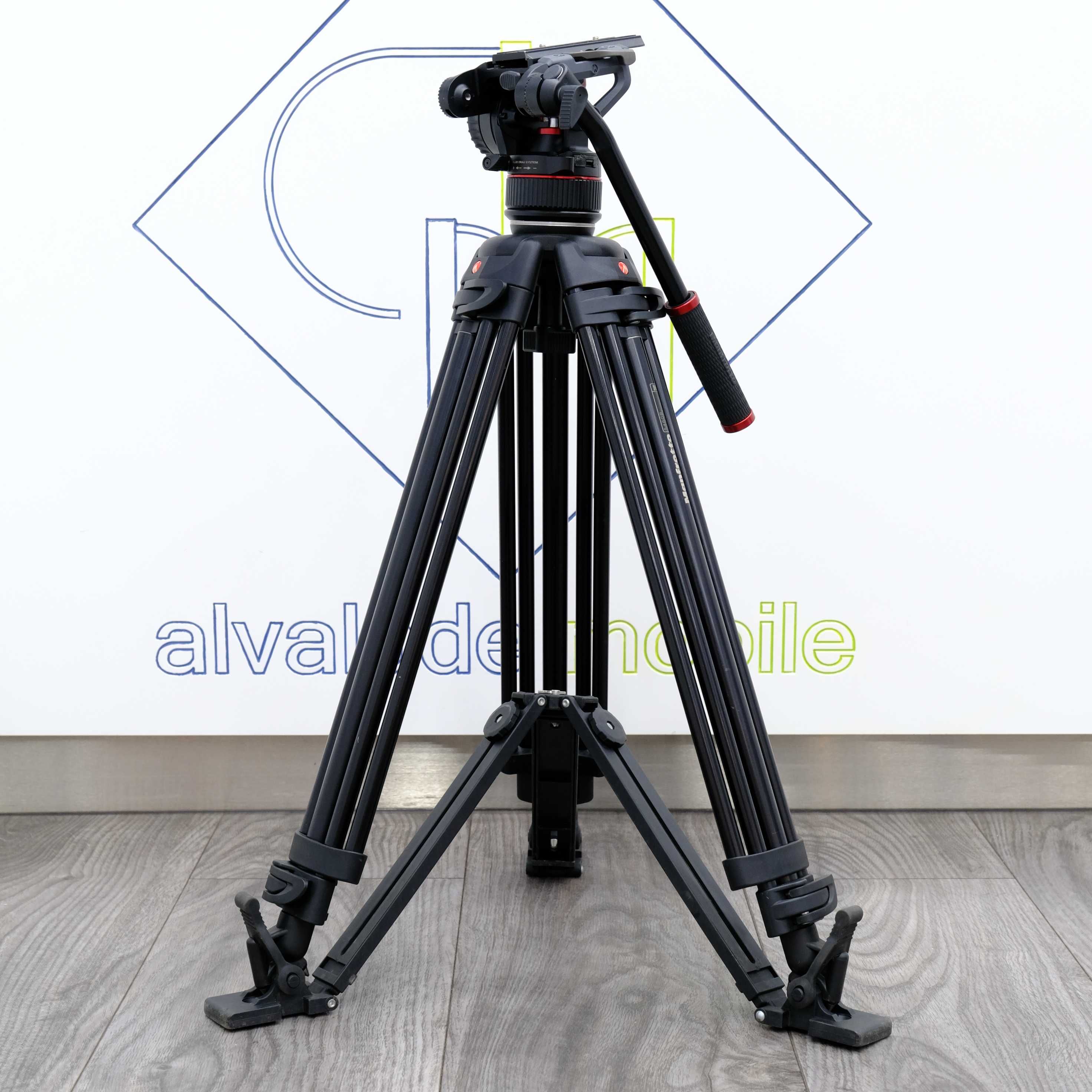 Tripé de Video - Manfrotto 546GB + Cabeça MVHN12AH (Nitrotech N12 CBS)