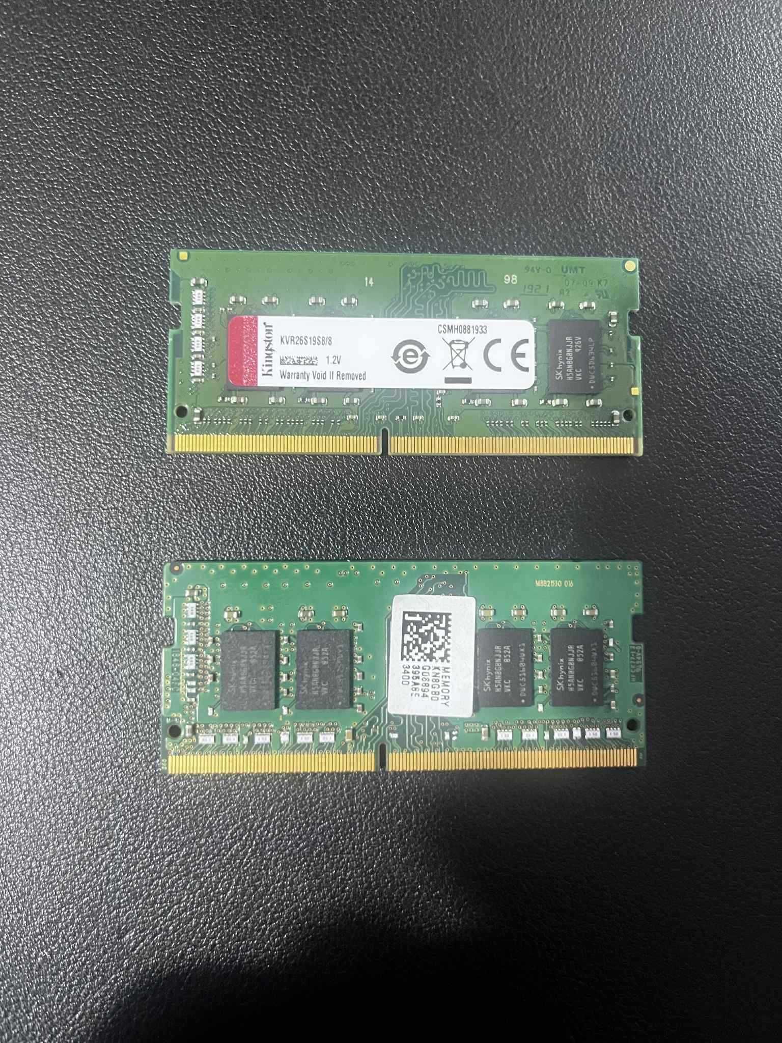 Kości RAM 2x8 GB DDR4 do laptopa