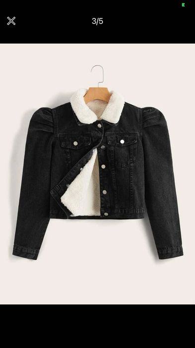 Vendo casaco de ganga com pelo