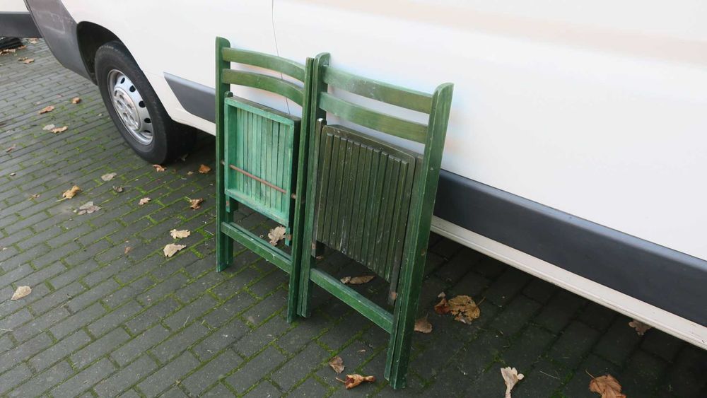 Krzesła biurowe ogrodowe kuchenne składane - 2 szt.