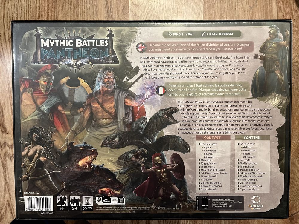 Mythic Battles Pantheon zestaw (core box plus pandora box SG)