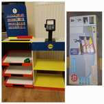 Sklep drewniany Supermarket Lidl Stragan + karton