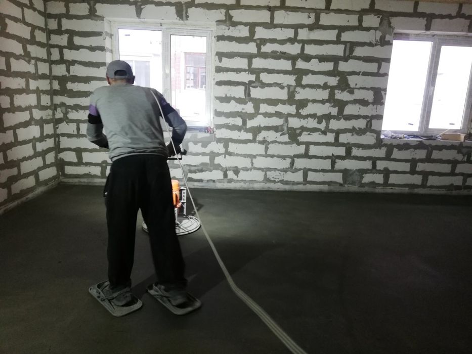 Напівсуха стяжка підлоги /стяжка/машинная стяжка/тепла підлога/опаленн