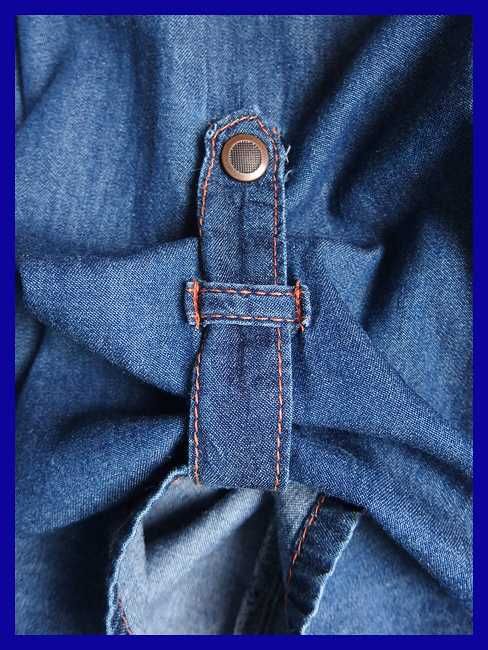 Tunika - długa jeansowa bluzka