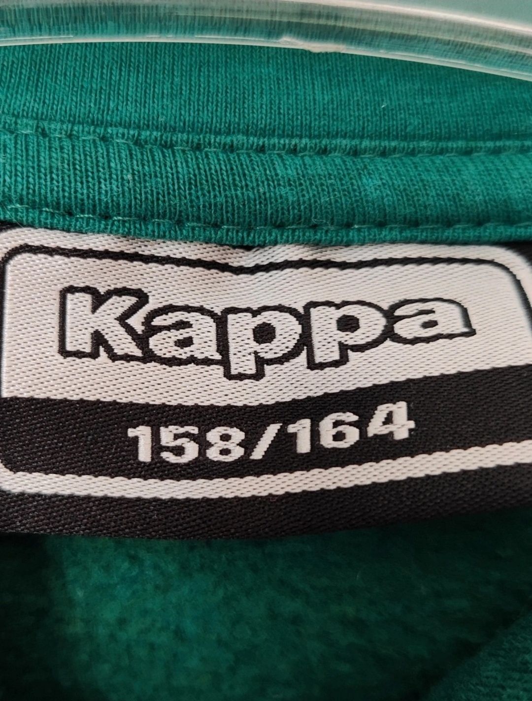 Zielona ciepła bluza z kapturem Kappa rozm. 158/164