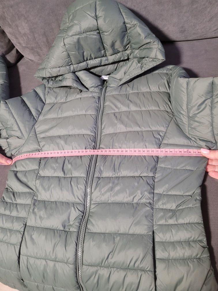 Kurtka płaszcz  pikowany Reserved 40 khaki zielony