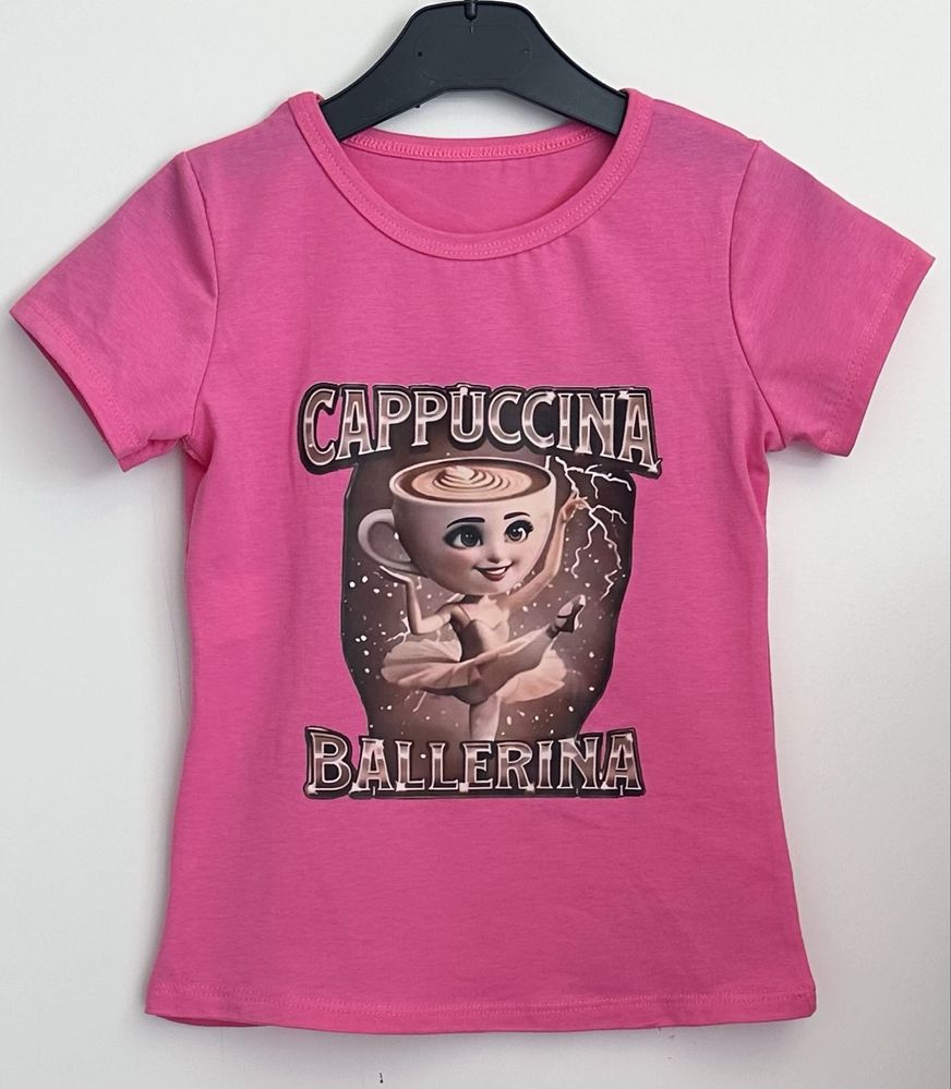 Koszulka dla dziewczynki Balerina Cappuccino