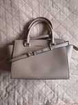 Torebka shopper Selma Michael Kors khaki rączki pasek skóra saffiano