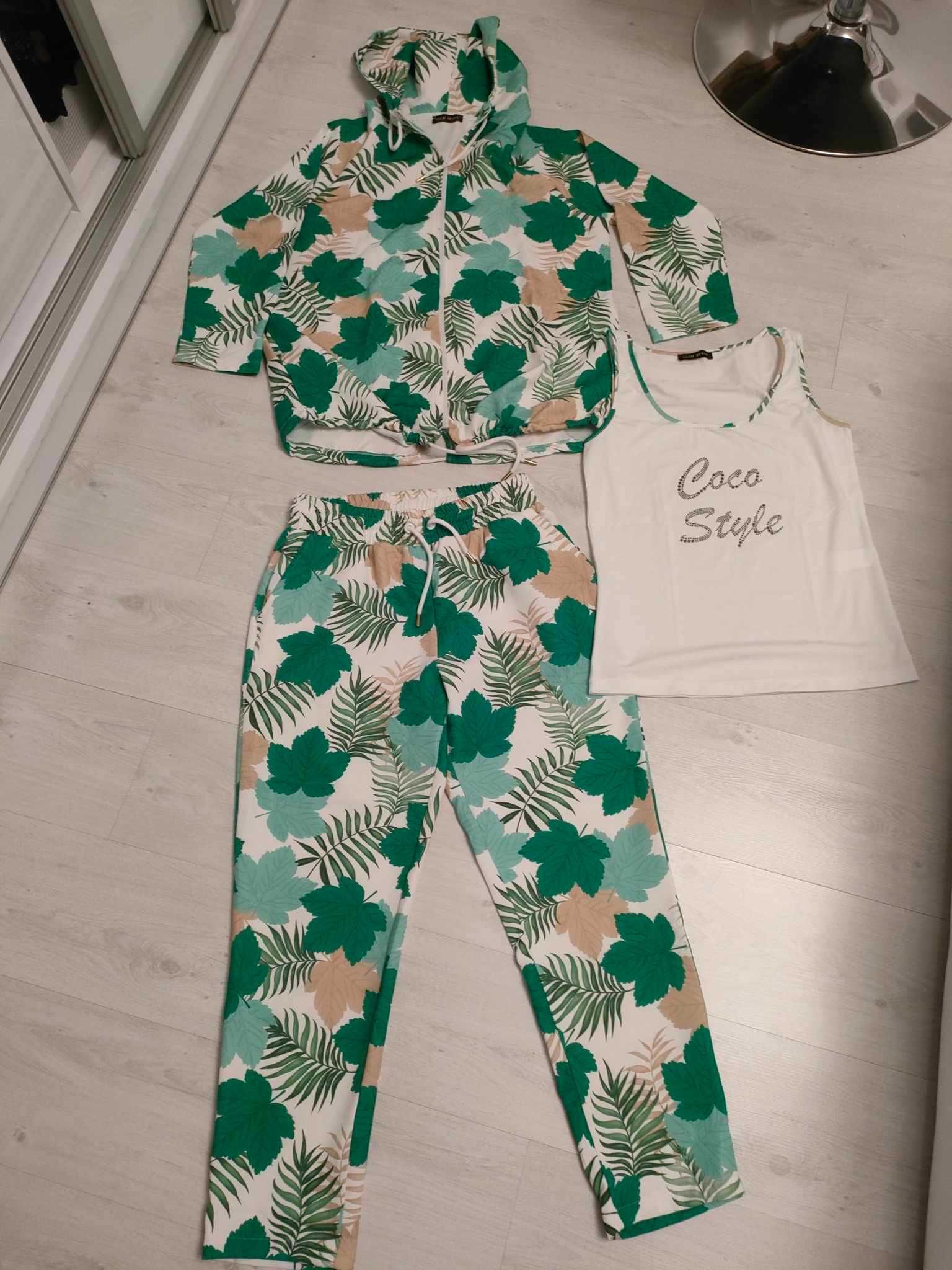Dres komplet 3 częściowy bawełniany polska produkcja Coco Style