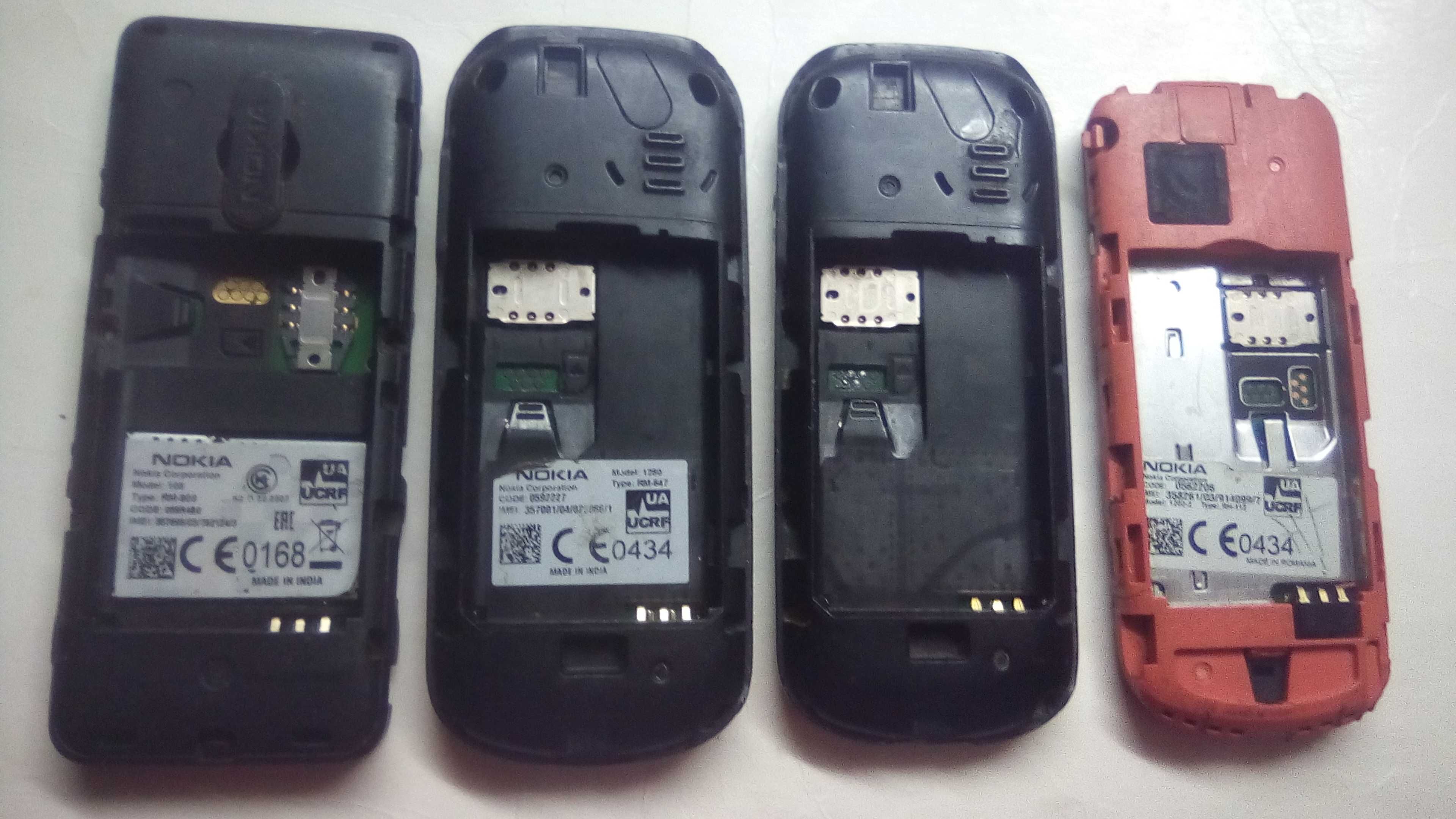 Телефоны NOKIA под ремонт без аккумуляторов.