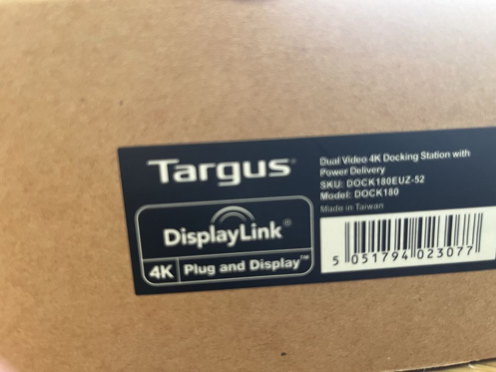 Dock Targus Dual Video 4K com Alimentação