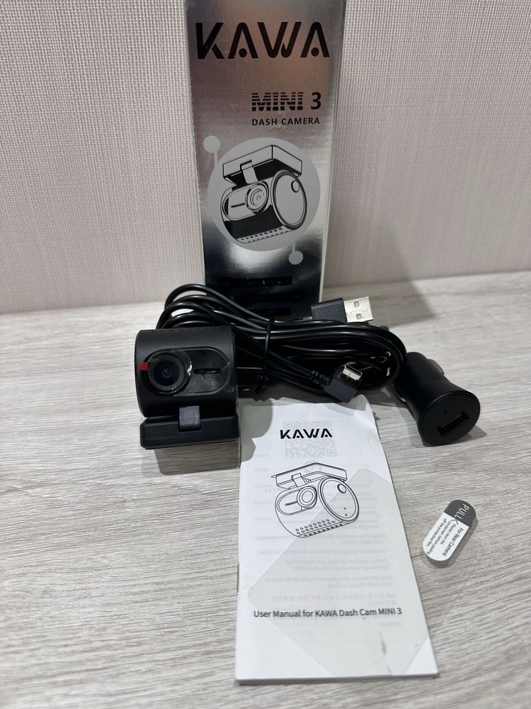 Видеорегистратор KAWA Mini 3 2K, Wi-Fi, ночное видение