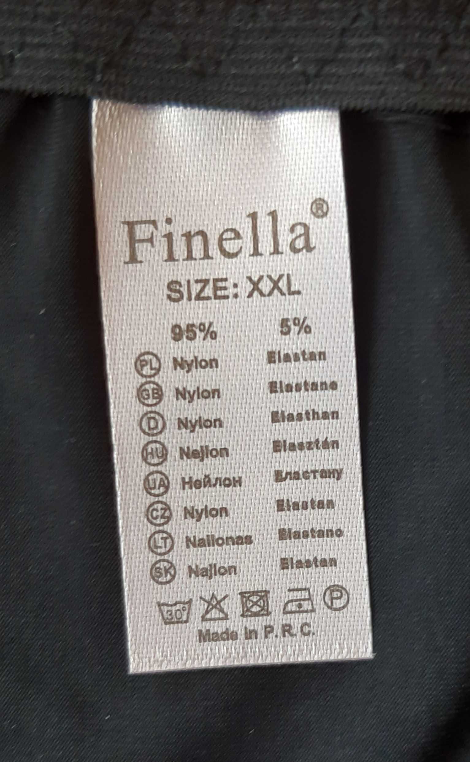 Śliczne, czarne, seksowne figi z koronką, Finella, rozmiar XL