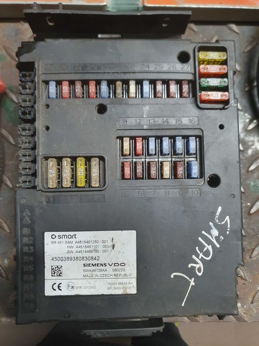 Sam Smart  451 e caixas reles/fusiveis   Smart  450