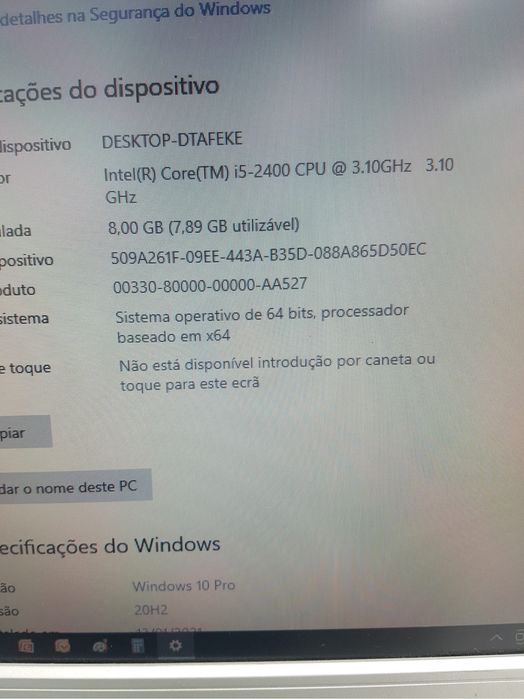 Vendo HP Compaq 8200 i5 + disco externo de 250GB