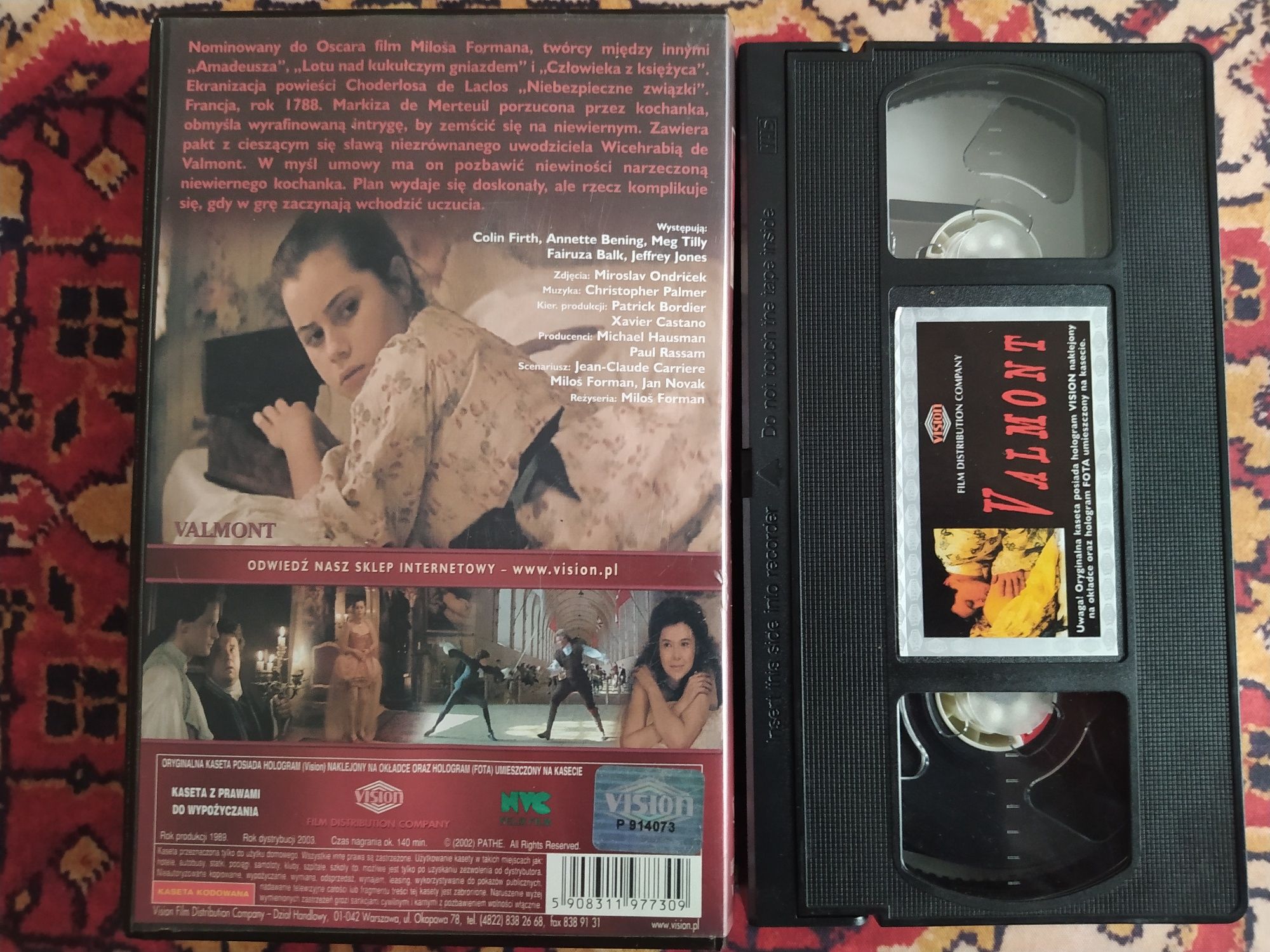 Valmont kaseta VHS