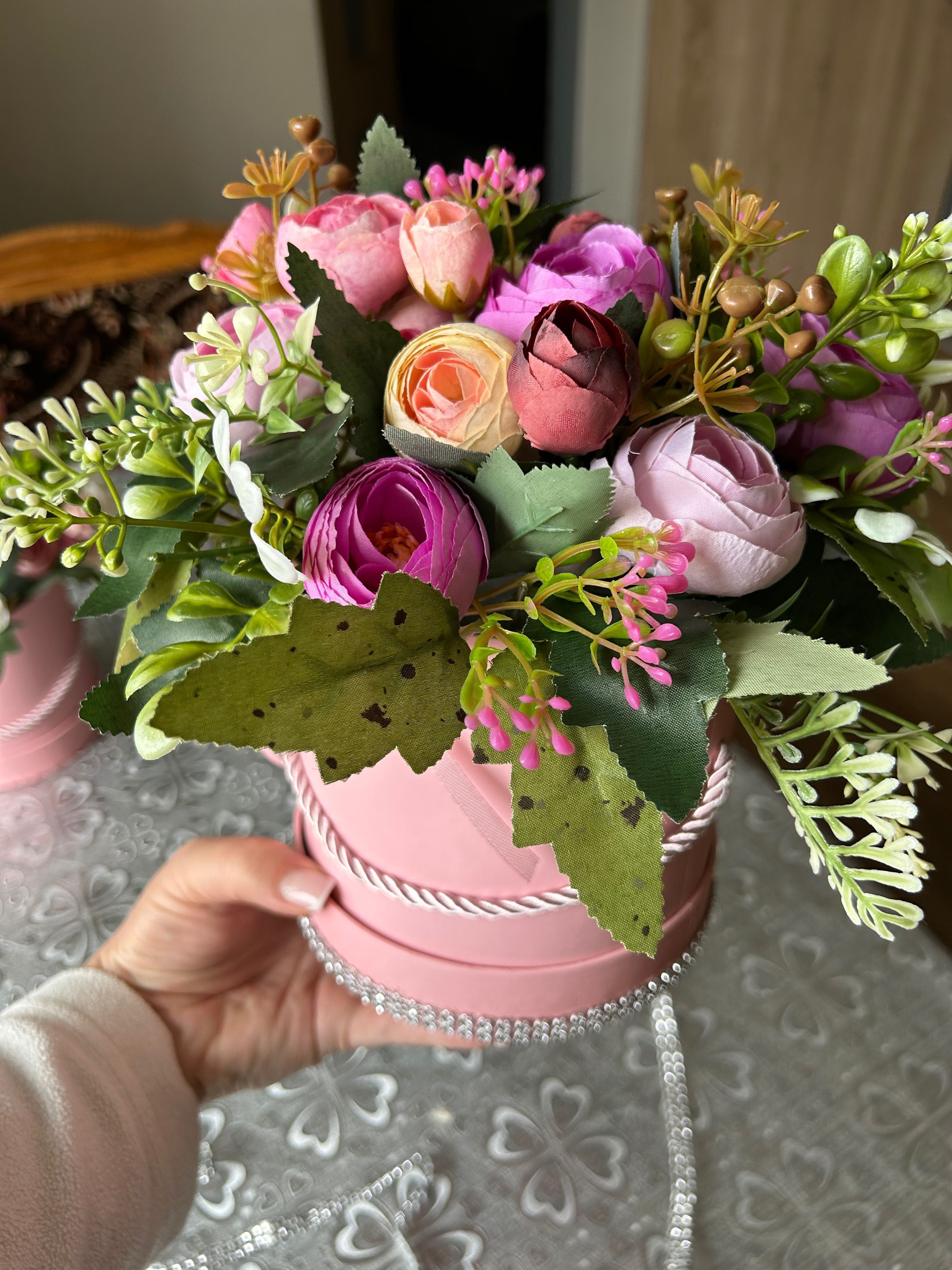 Flower box prezent na dzień matki , urodziny