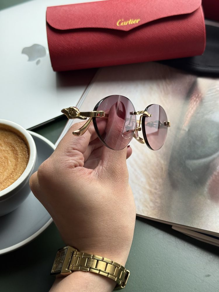 Окуляри Cartier рожеві