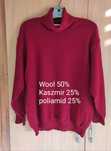 Sweter z kaszmirem damski rozmiar XL
