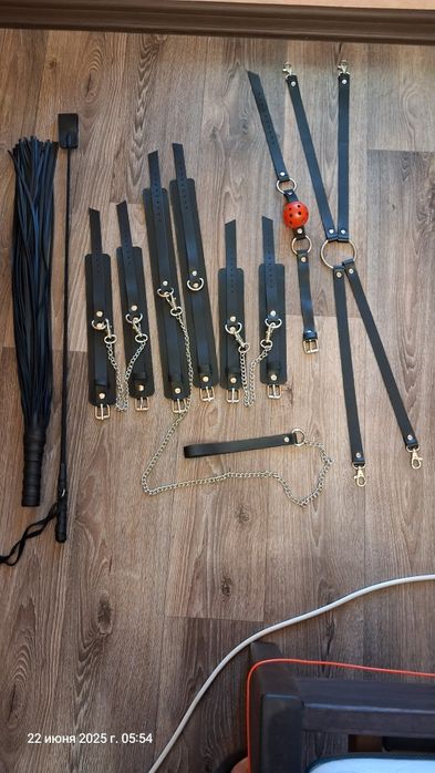 Набор для двоих для игр из натуральной кожи ручной работы